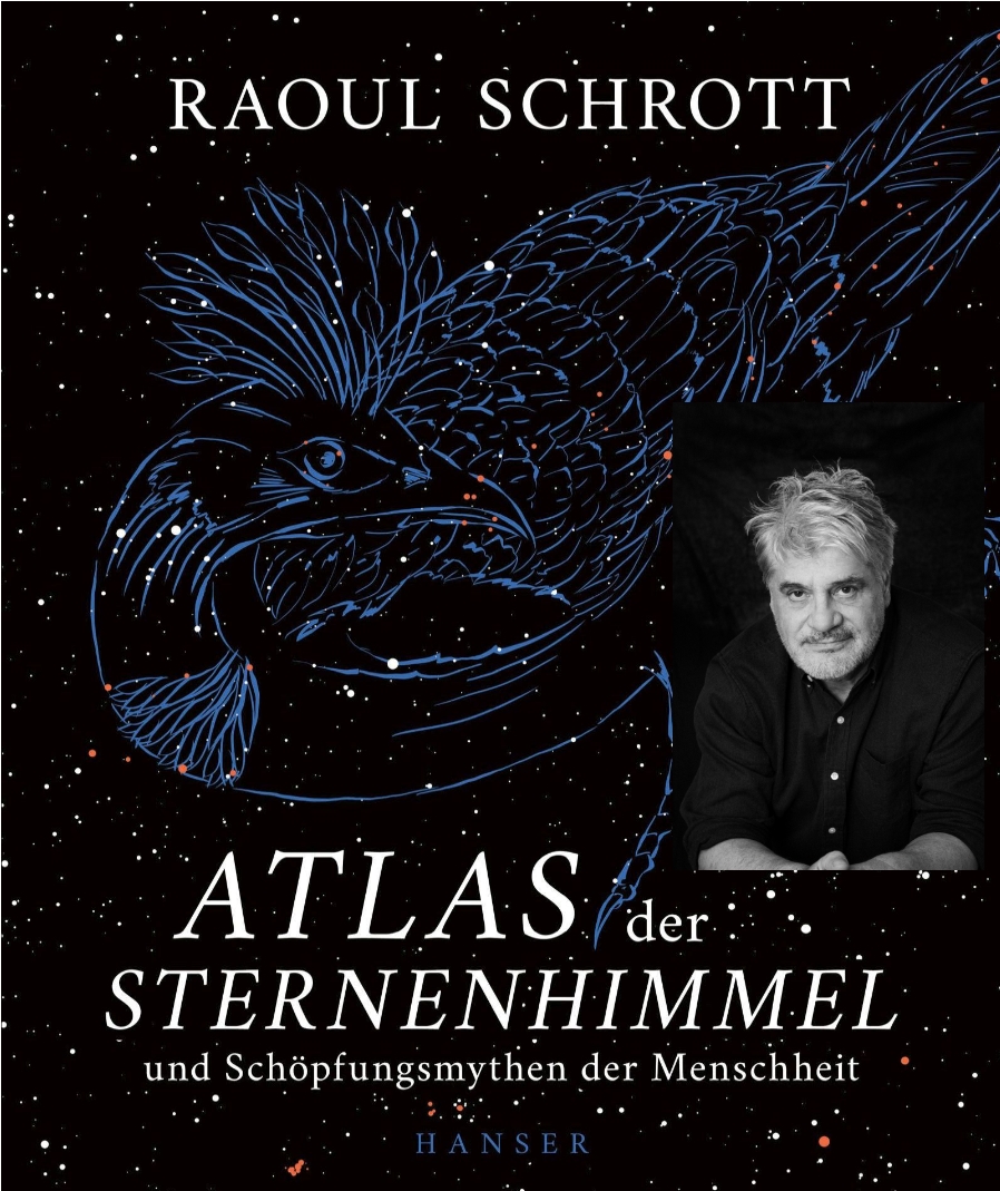Buchcover Hanser Verlag Atlas der Menschheit. Portrait Raoul Schrott (c) Barbara Seyr